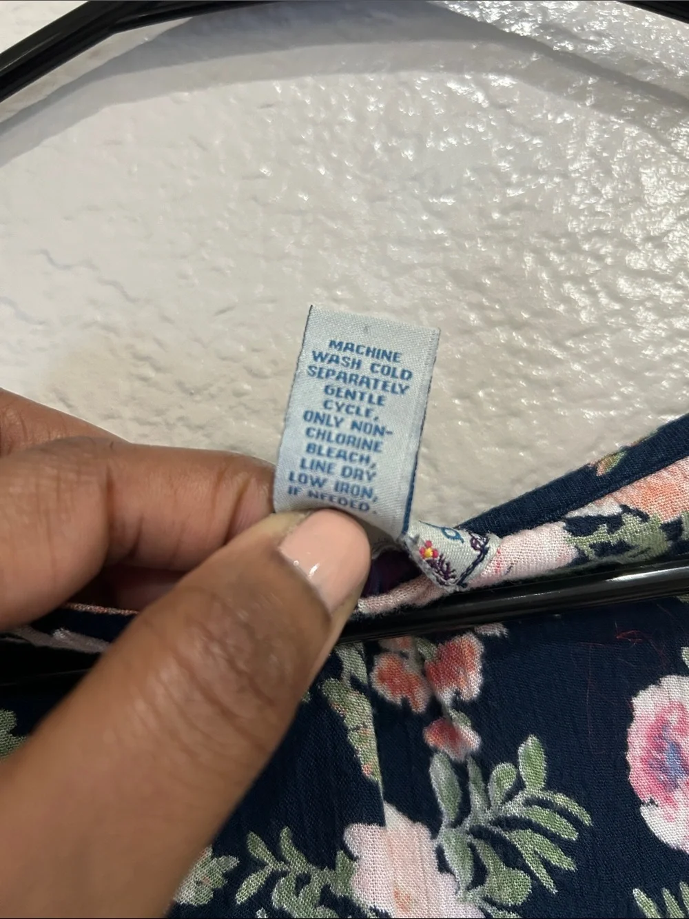 Studio West Women’s Navy Midi Dress Pink Floral Print Sz XL Ruffle Summer TC0013
